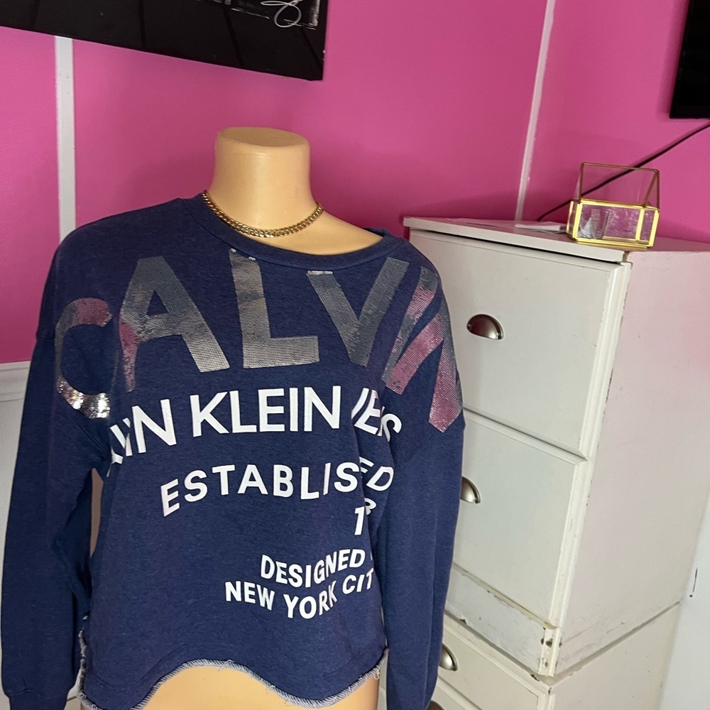 Calvin Klein Navy Graphic Sweatshirt